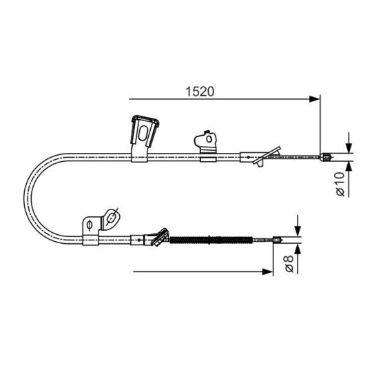 1 987 477 918 - Cable, parking brake 