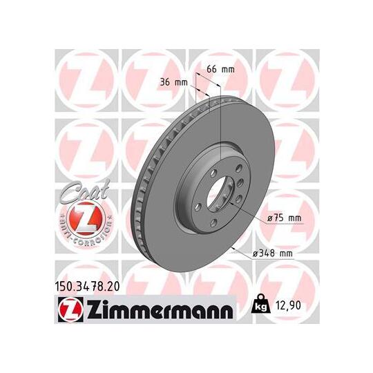 150.3478.20 - Brake Disc 