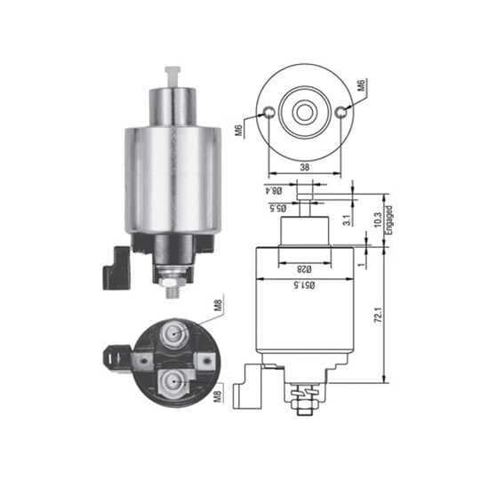 940113050353 - Solenoid Switch, starter 