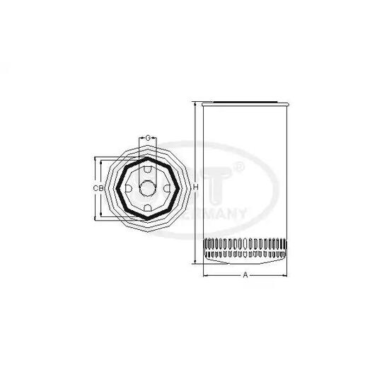 SM 140 - Oil filter 