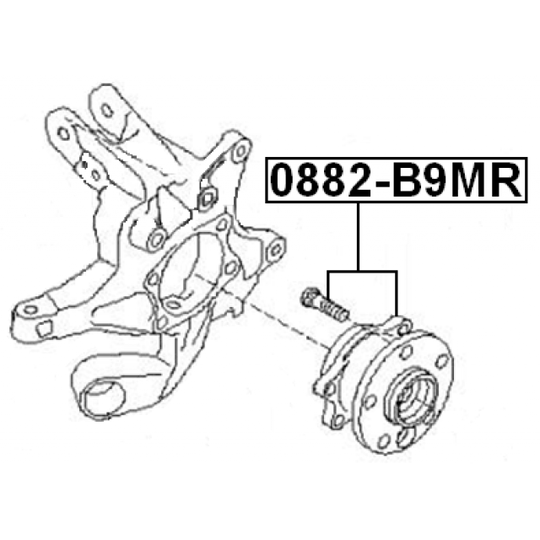 0882-B9MR - Wheel hub 