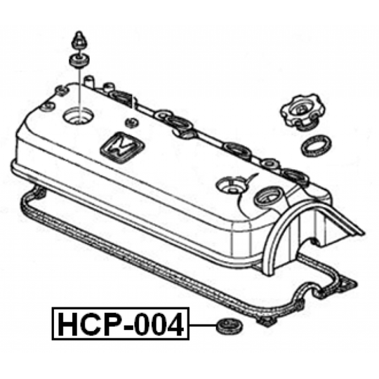 HCP-004 - Sealing Ring, spark plug shaft 