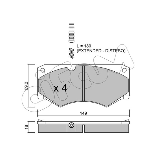 822-014-1 - Brake Pad Set, disc brake 