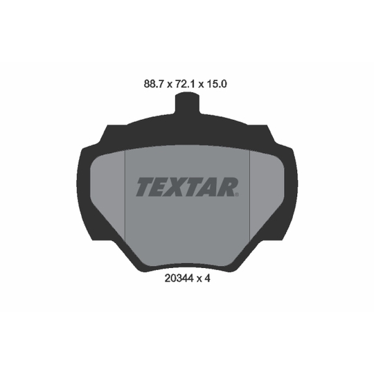 2034402 - Brake Pad Set, disc brake 