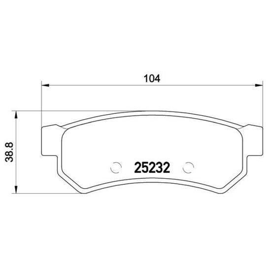 P 10 053 - Brake Pad Set, disc brake 