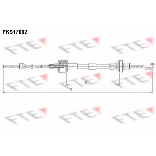 FKS17002 - Clutch Cable 
