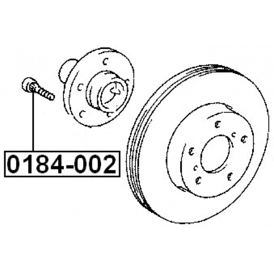 0184-002 - Wheel Stud 