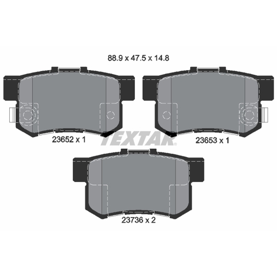 2365201 - Brake Pad Set, disc brake 