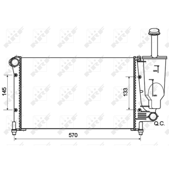 53128A - Radiator, engine cooling 