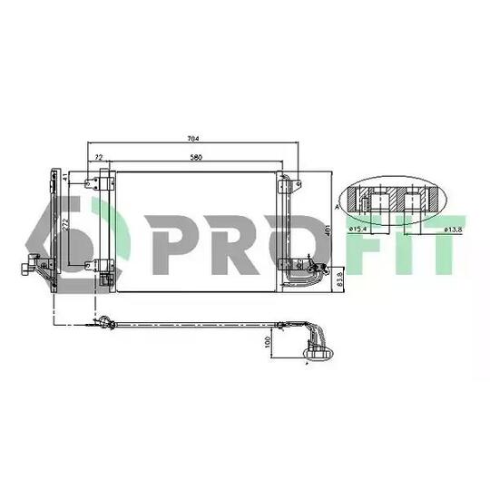 PR 9558C1 - Condenser, air conditioning 