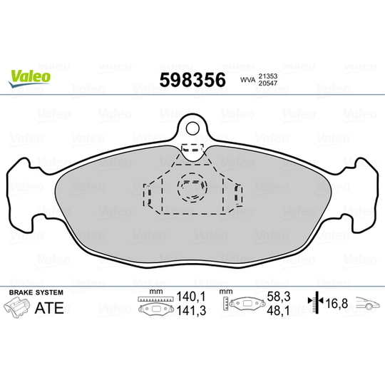 598356 - Brake Pad Set, disc brake 