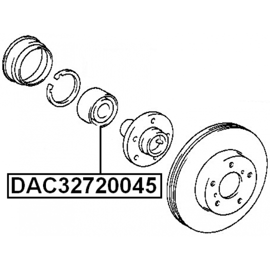 DAC32720045 - Pyöränlaakeri 