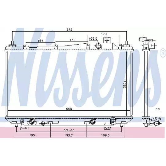 68095 - Radiator, engine cooling 