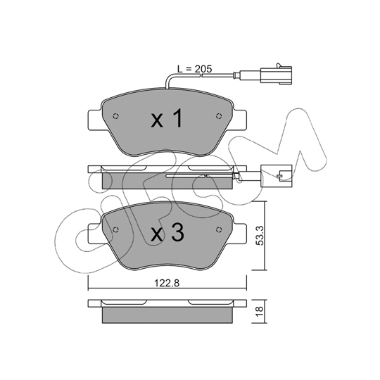 822-321-0 - Brake Pad Set, disc brake 