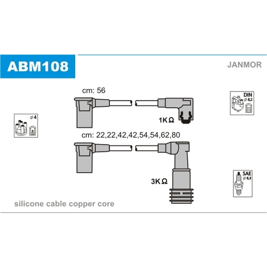 ABM108 - Ignition Cable Kit 