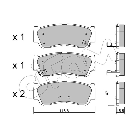 822-788-0 - Brake Pad Set, disc brake 