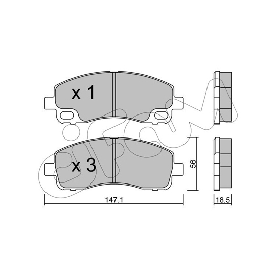 822-911-0 - Brake Pad Set, disc brake 