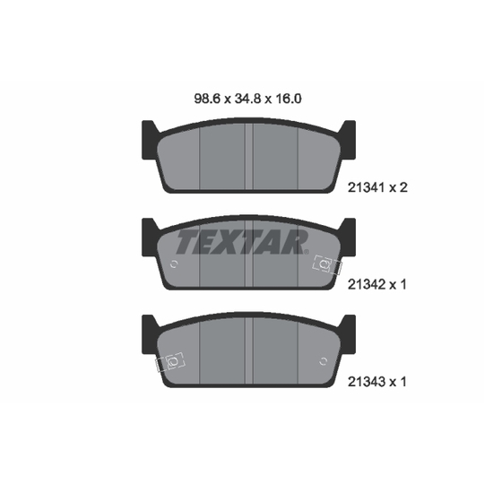 2134101 - Brake Pad Set, disc brake 