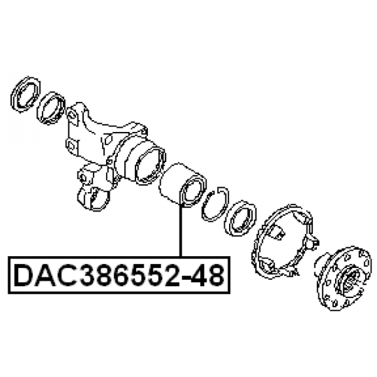DAC386552-48 - Pyöränlaakeri 
