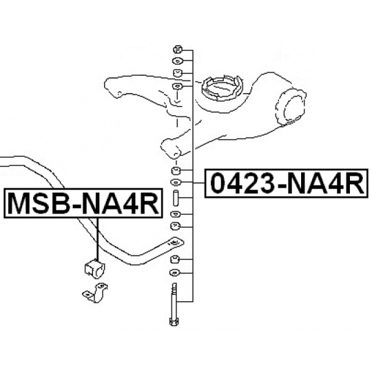 MSB-NA4R - Stabiliser Mounting 