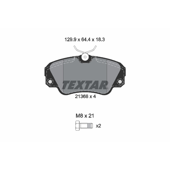 2136801 - Brake Pad Set, disc brake 