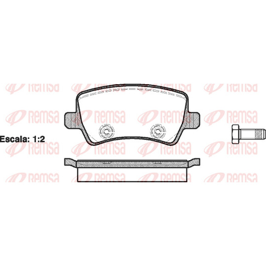 1236.00 - Brake Pad Set, disc brake 