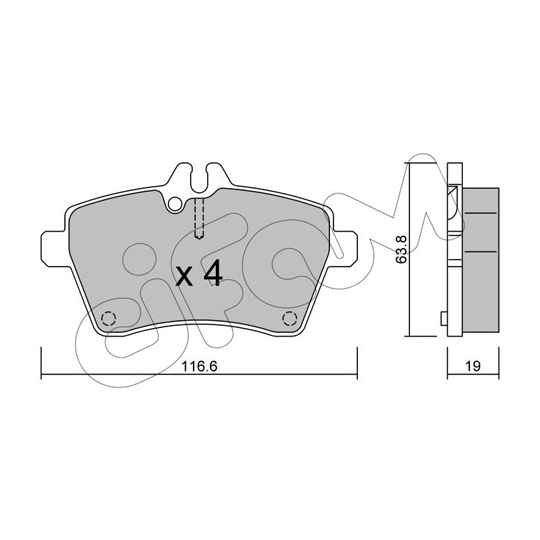 822-646-0 - Brake Pad Set, disc brake 
