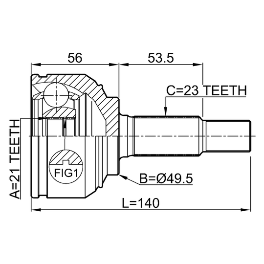 0210-K12 - Joint, drive shaft 