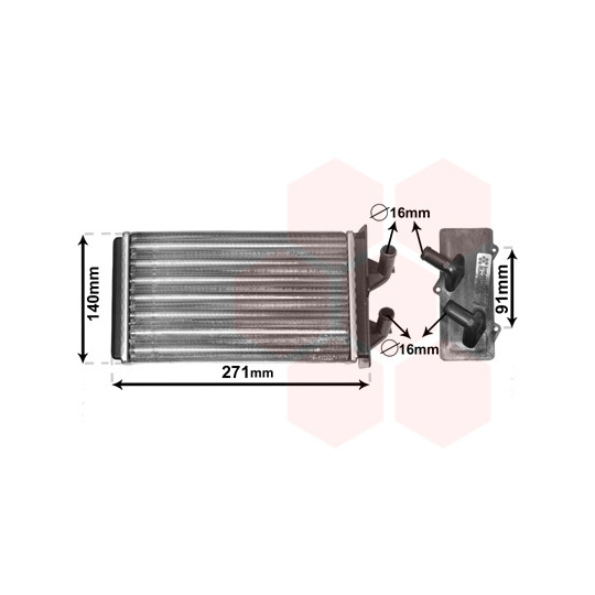 17006186 - Heat Exchanger, interior heating 