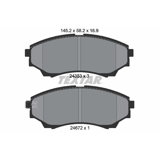 2435301 - Brake Pad Set, disc brake 