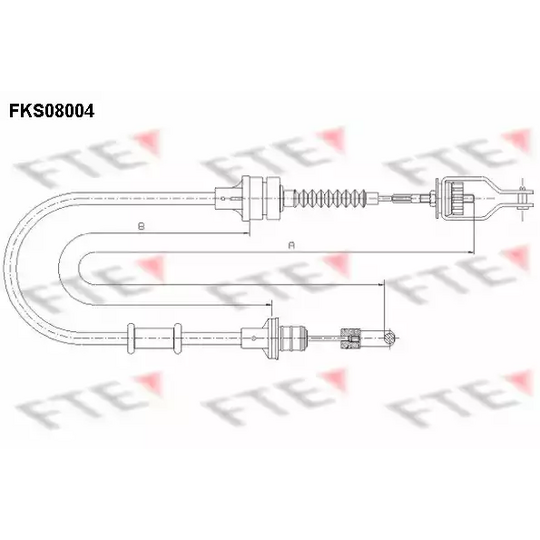 FKS08004 - Clutch Cable 
