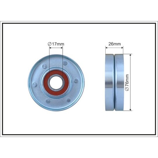 169-00 - Tensioner Pulley, v-ribbed belt 