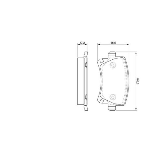 0 986 424 824 - Brake Pad Set, disc brake 