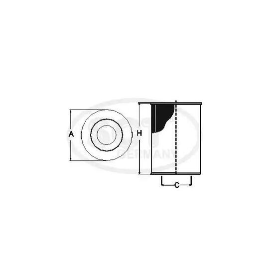 SH 4032 P - Oil filter 