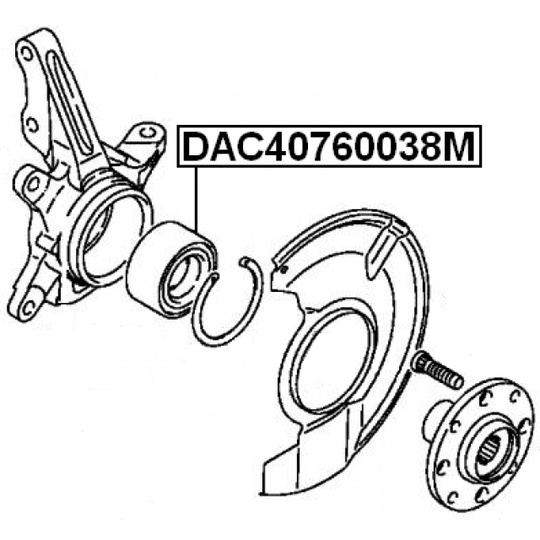 DAC40760038M - Wheel Bearing 
