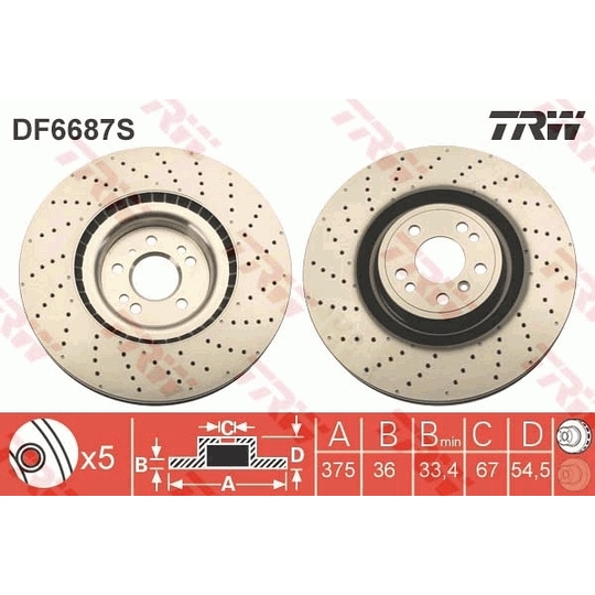 DF6687S - Brake Disc 