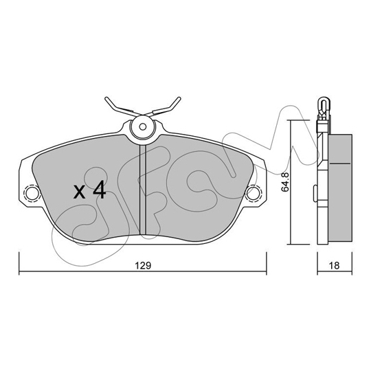 822-132-0 - Brake Pad Set, disc brake 