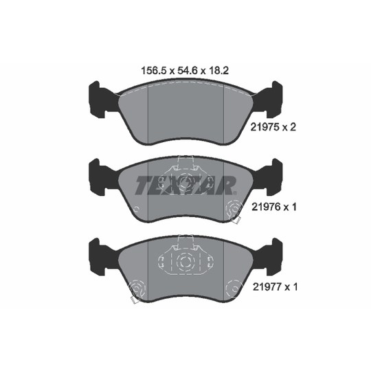 2197502 - Brake Pad Set, disc brake 