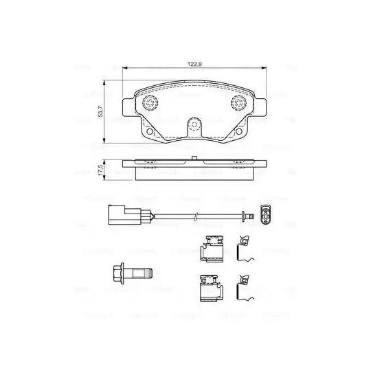 0 986 494 614 - Brake Pad Set, disc brake 