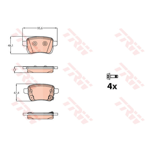 GDB2093 - Brake Pad Set, disc brake 