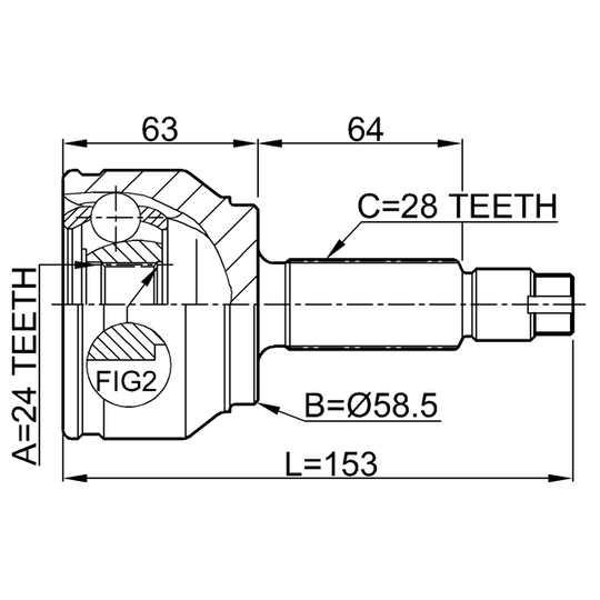 0510-MZ5 - Joint, drive shaft 
