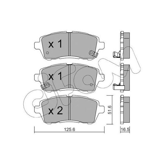 822-793-1 - Brake Pad Set, disc brake 