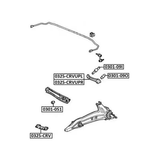 0325-CRVUPR - Track Control Arm 