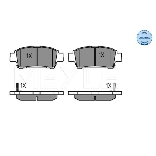 025 236 4616/W - Brake Pad Set, disc brake 