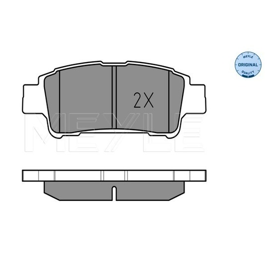 025 236 4616/W - Brake Pad Set, disc brake 