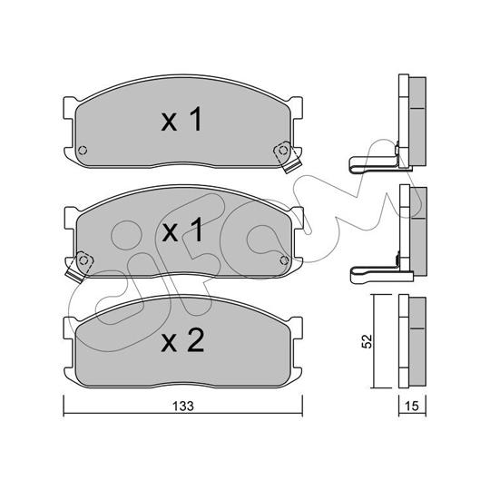 822-232-1 - Brake Pad Set, disc brake 