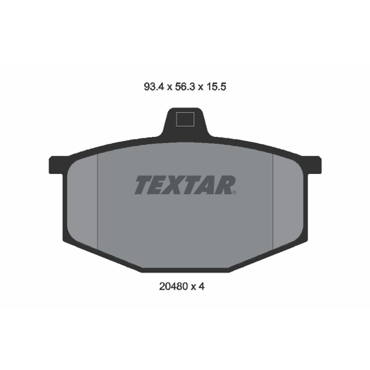 2048002 - Brake Pad Set, disc brake 