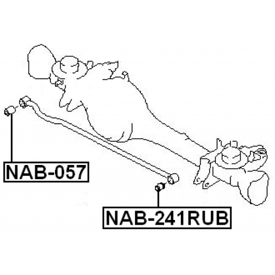 NAB-241RUB - Länkarmsbussning 