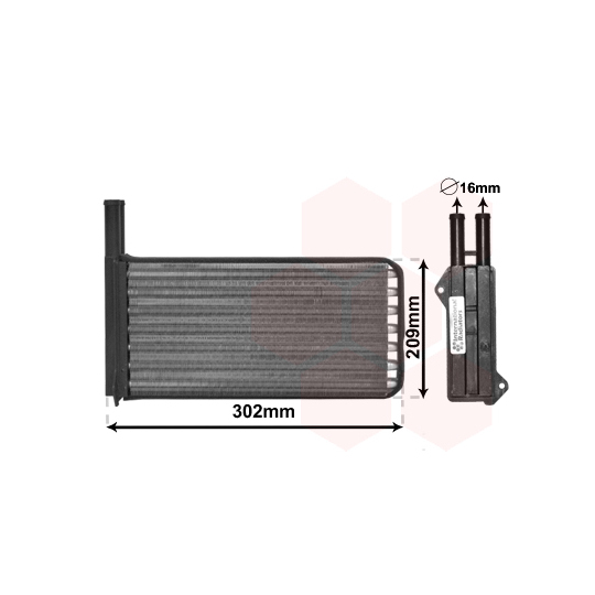 18006154 - Heat Exchanger, interior heating 