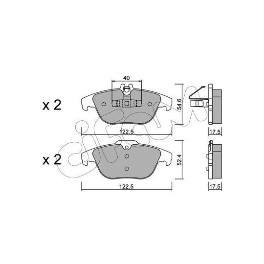 822-666-2 - Brake Pad Set, disc brake 